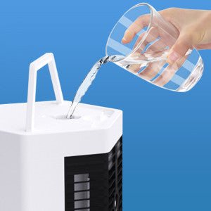 Mini Enfriador Portátil 2 en 1 con Neblina y Ventilador – USB