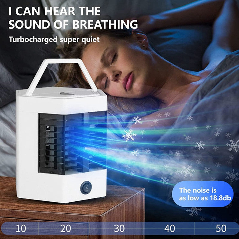 Mini Enfriador Portátil 2 en 1 con Neblina y Ventilador – USB