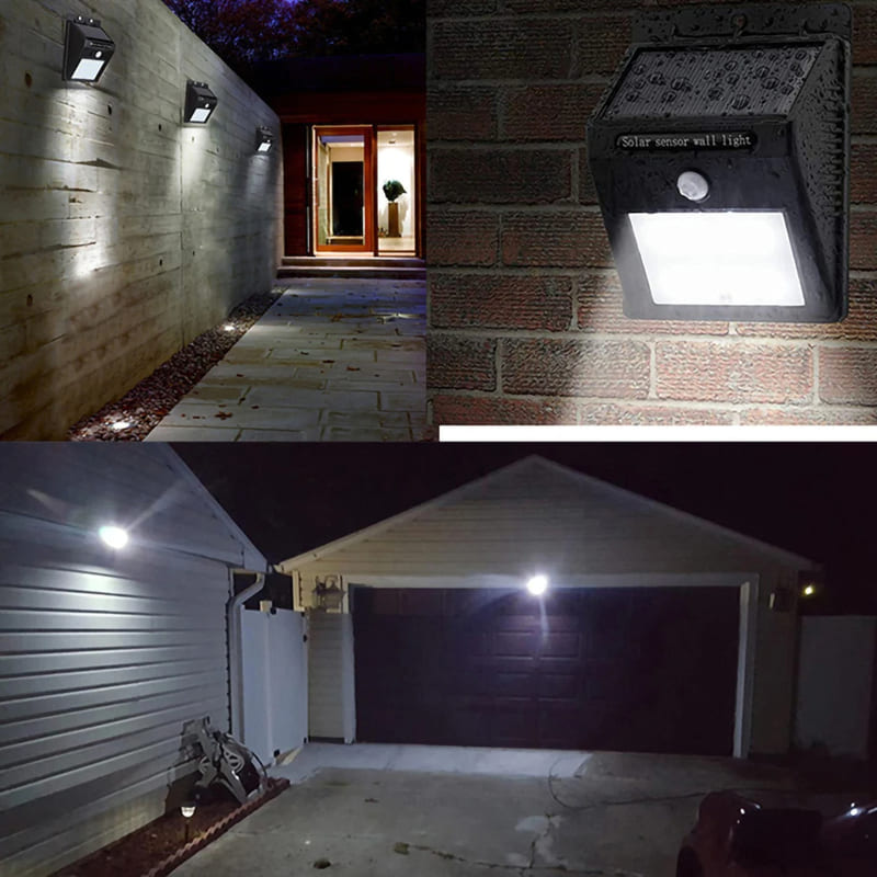 Lámpara LED con Sensor y Recarga Solar