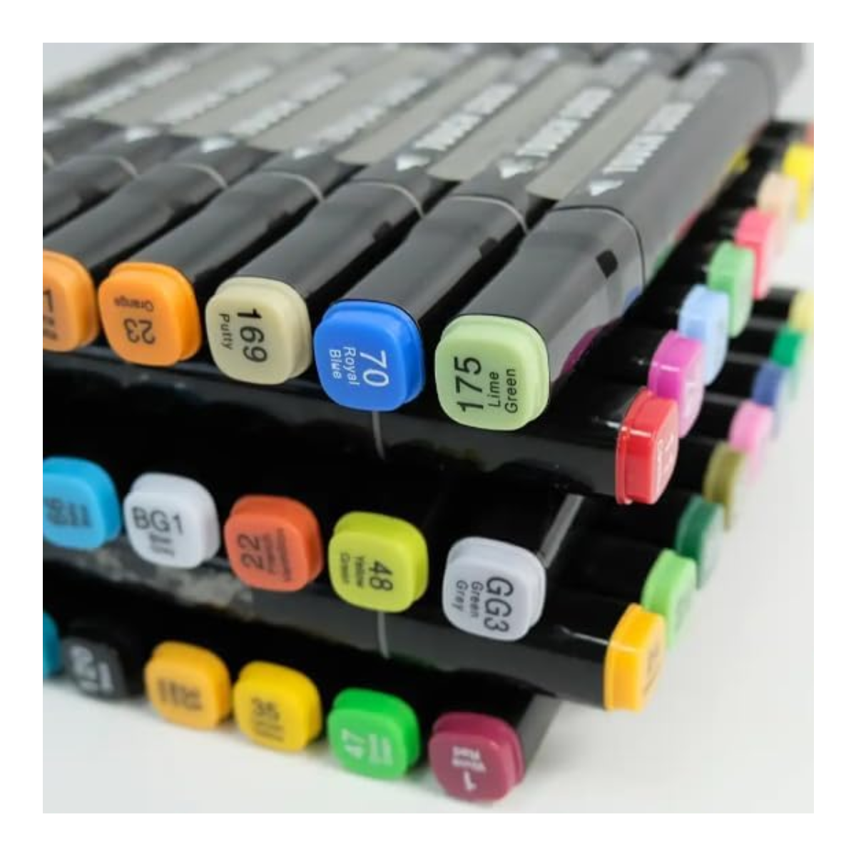 Set de Marcadores Artísticos de Doble Punta – 60 Colores con Estuche Organizador