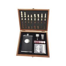 Set Ajedrez + Licorera Premium (sin licor)