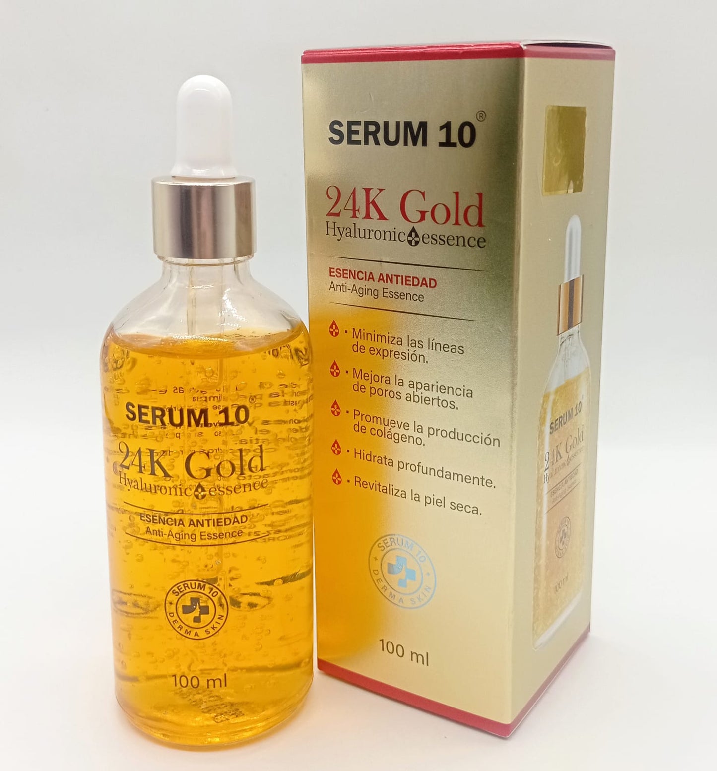 Sérum Facial Ácido Hialurónico 24K – Serum 10 (100 ml)