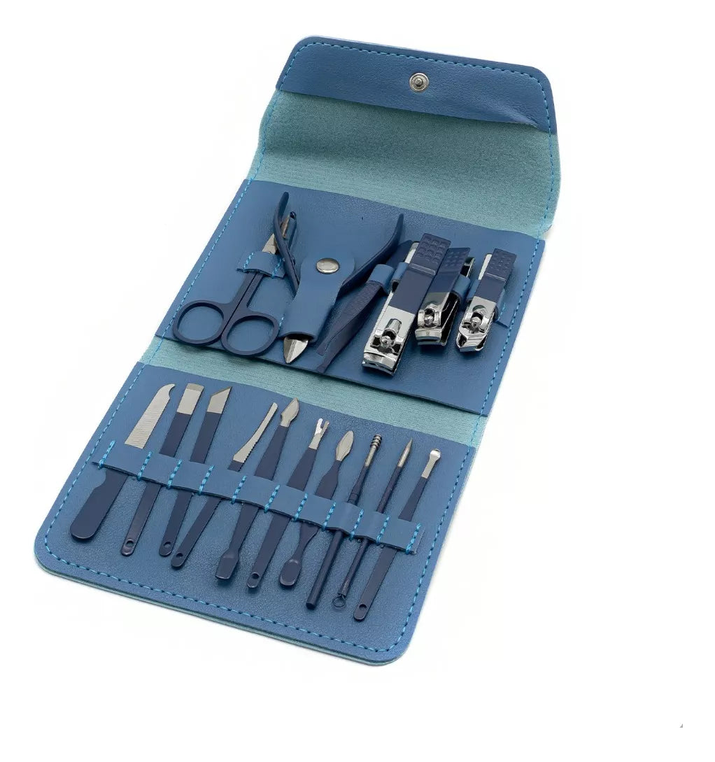 Kit de Manicure 16 Piezas – Cuidado profesional, donde estés
