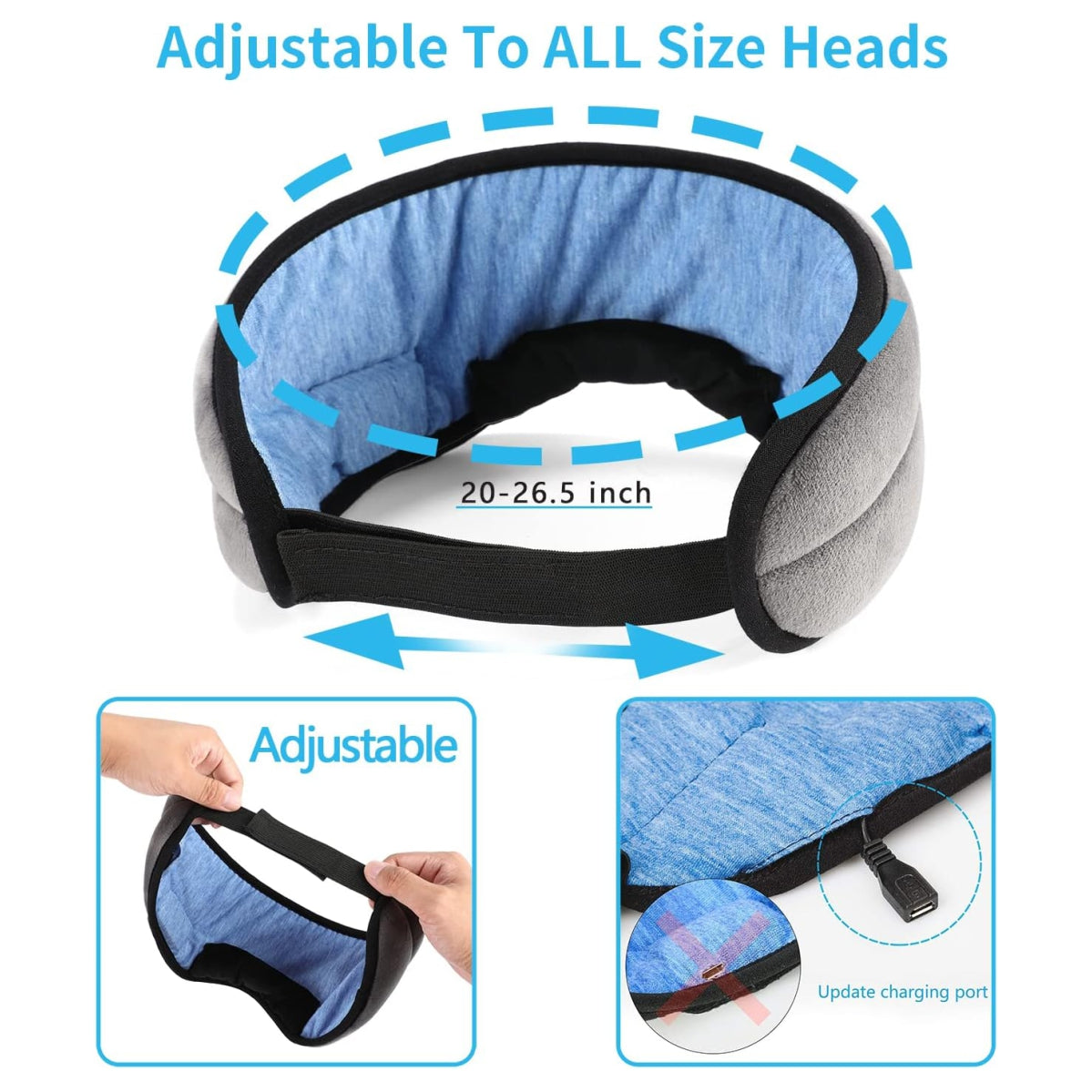 Máscara para Dormir con Audífono Bluetooth – Relájate y Desconéctate