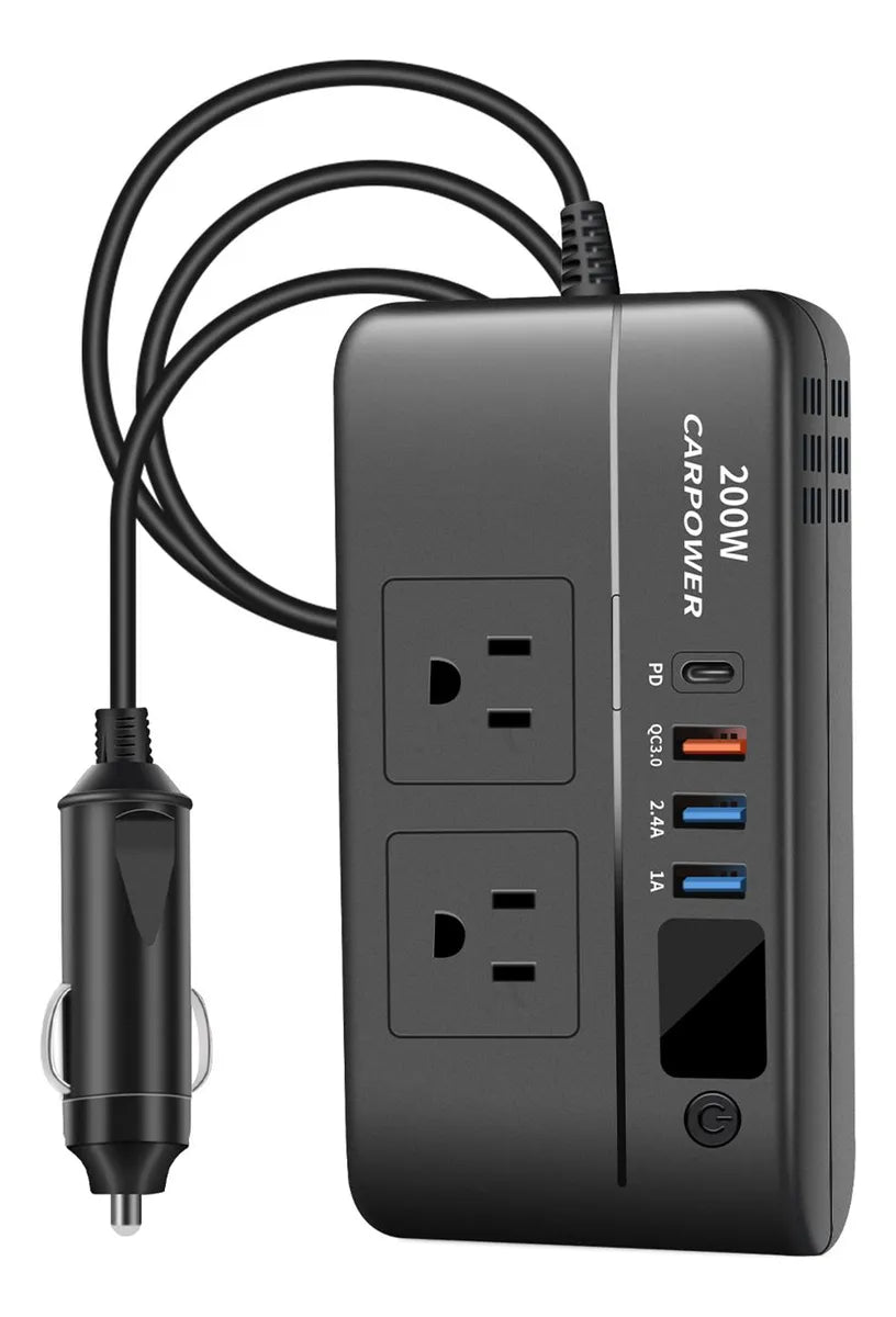 Convertidor de Corriente para Auto 200W