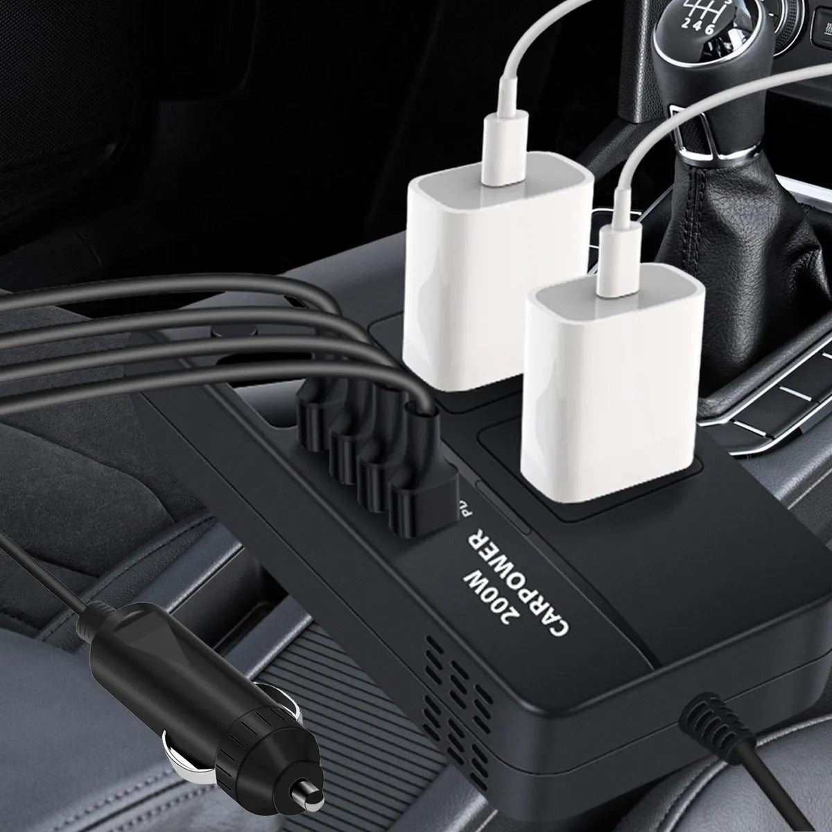 Convertidor de Corriente para Auto 200W