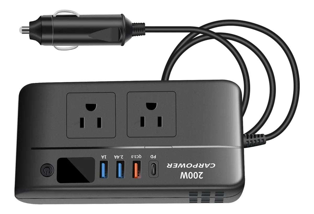 Convertidor de Corriente para Auto 200W