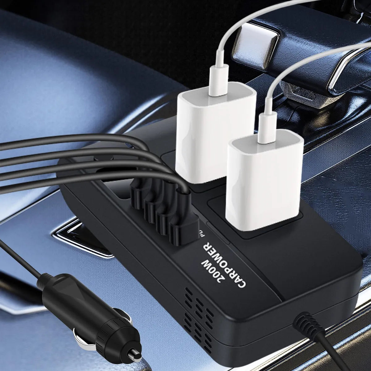 Convertidor de Corriente para Auto 200W