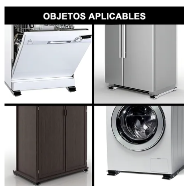 Base Móvil Ajustable con Ruedas para Electrodomésticos y Muebles