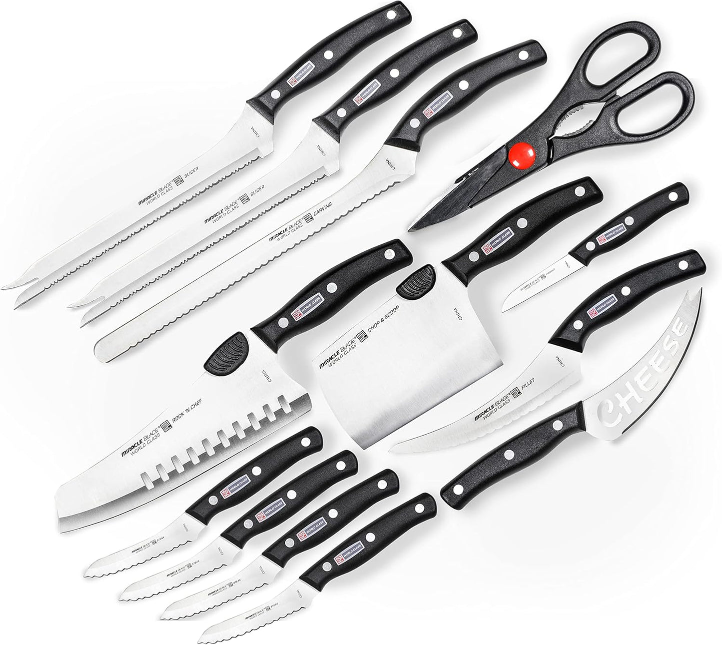 Set de Cuchillos Miracle Blade x13 piezas