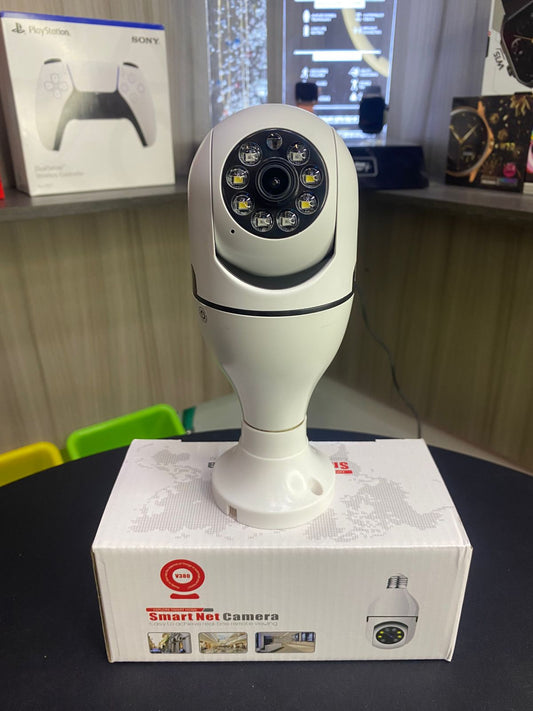 Cámara Bombillo V380 Pro 3MP con Visión 360° y Audio Bidireccional