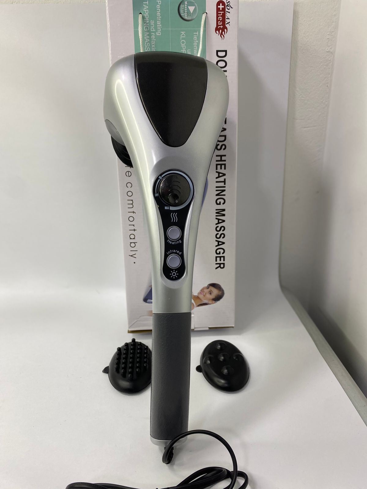 Masajeador Doble Cabezal con Tecnología Infrarroja