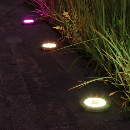 Luces LED x4 Recarga Solar para Suelo