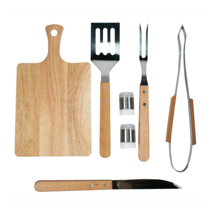 Set x7 Para Parrillada Asado BBQ con Estuche