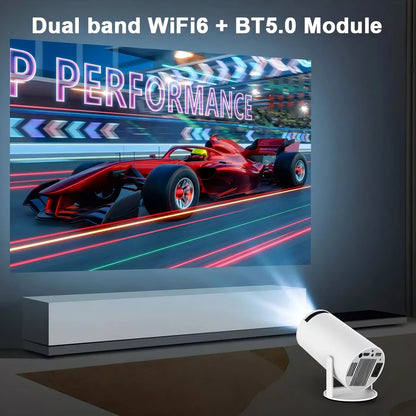 Miniproyector Inteligente LED HY300 – Android 11, WiFi 6, Bluetooth 5.2 y Soporte 4K