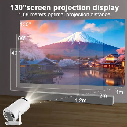 Miniproyector Inteligente LED HY300 – Android 11, WiFi 6, Bluetooth 5.2 y Soporte 4K