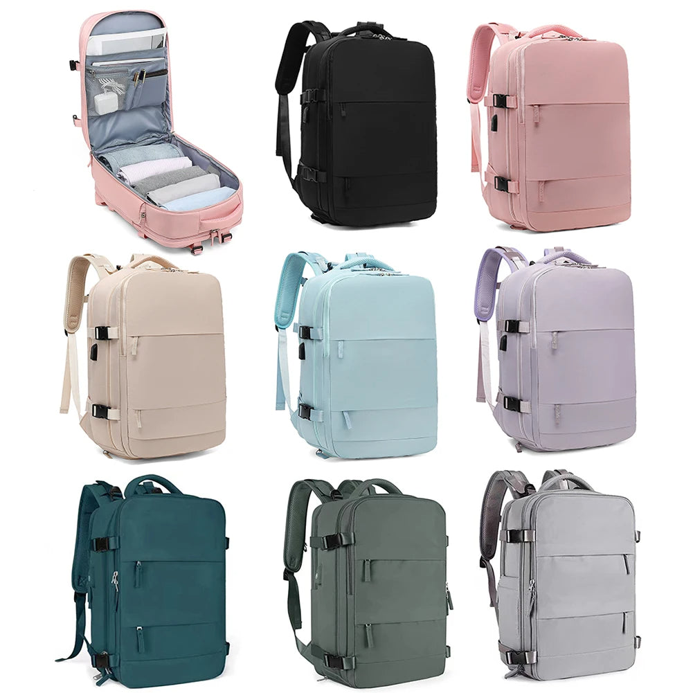 Morral de Viaje Multipropósito Antifluido – Compartimento para Zapatos y Portátil