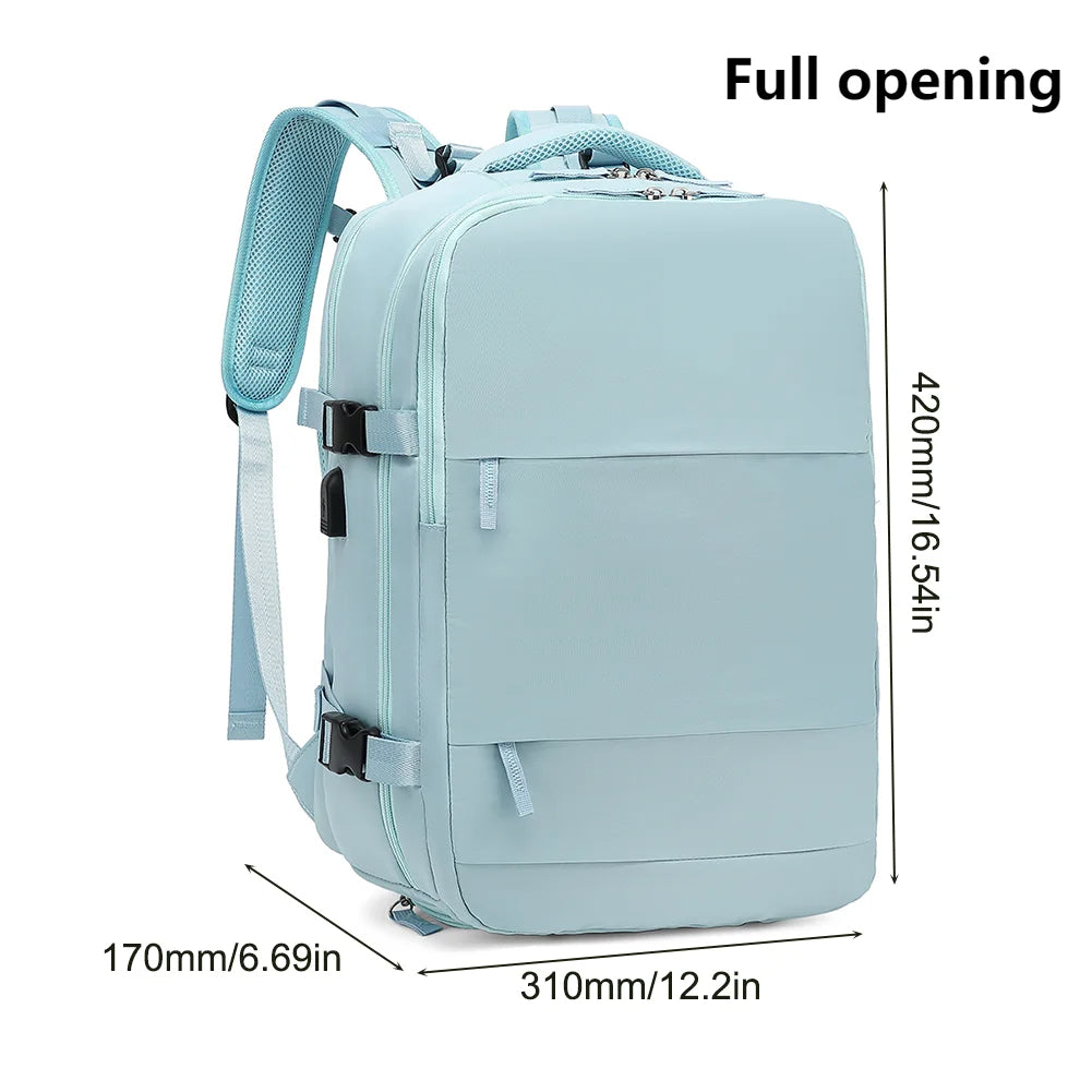 Morral de Viaje Multipropósito Antifluido – Compartimento para Zapatos y Portátil