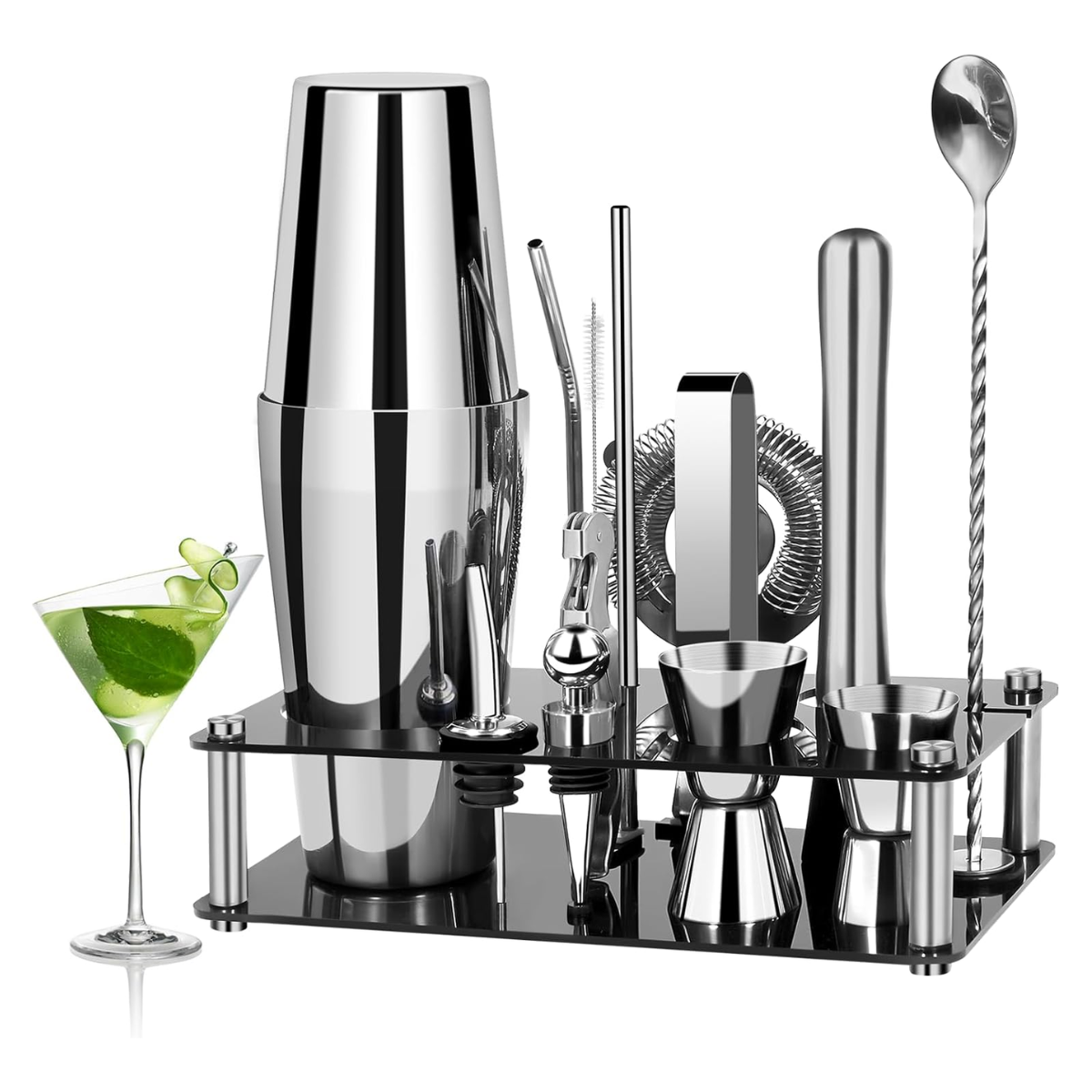 Coctelera Profesional Inoxidable x 12 Piezas