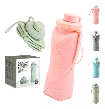 Botella de Agua Plegable de Silicona (600 ml)