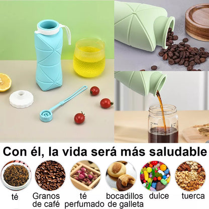 Botella de Agua Plegable de Silicona (600 ml)