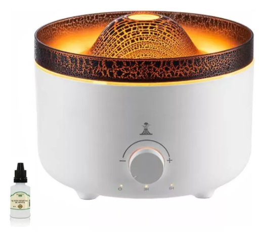 Humidificador Volcán de Llama 500 ml con Control Remoto