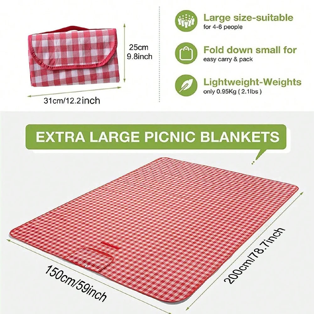 Manta Plegable Impermeable para Picnic – 150 x 200 cm
