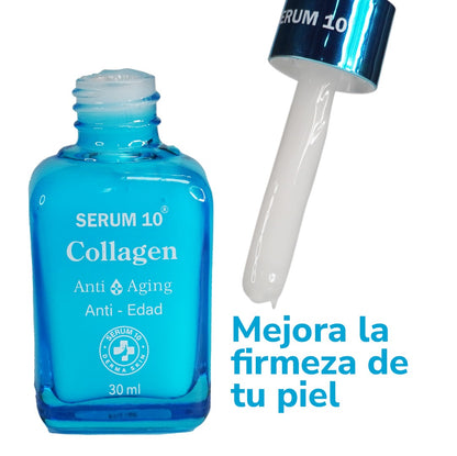 Sérum Facial Colágeno + Ácido Hialurónico y Vitamina C – Serum 10 (30 ml)