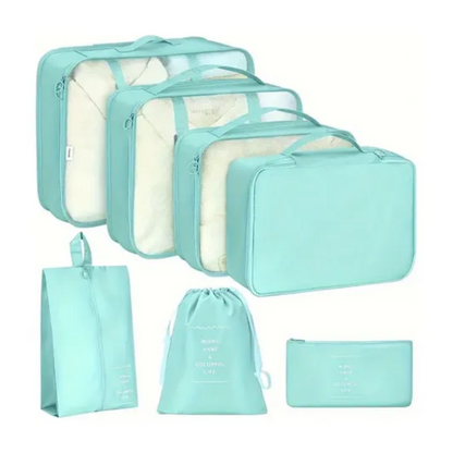 Set de bolsas organizadoras de viaje (x7 piezas)