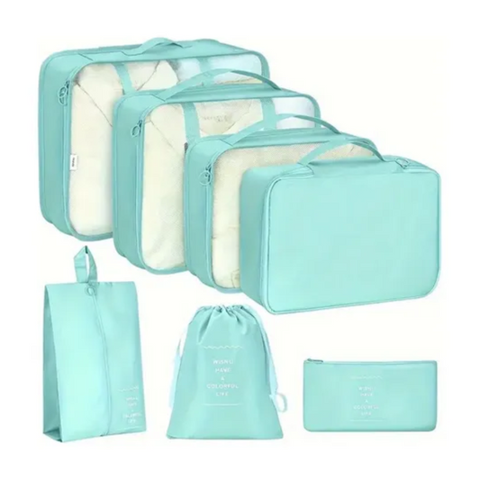 Set de bolsas organizadoras de viaje (x7 piezas)