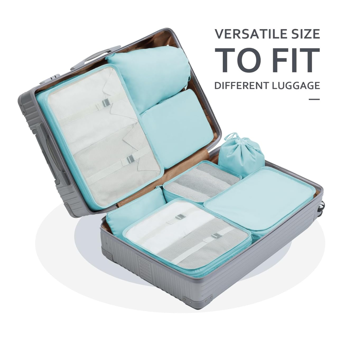 Set de bolsas organizadoras de viaje (x7 piezas)