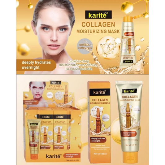 Mascarilla facial hidratante con colágeno