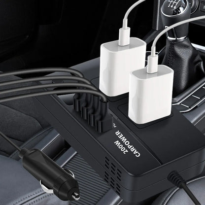 Convertidor de Corriente para Auto 200W
