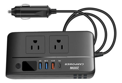 Convertidor de Corriente para Auto 200W