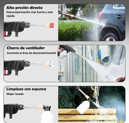Hidrolavadora Inalámbrica Portátil Recargable 48v – Carro y Moto